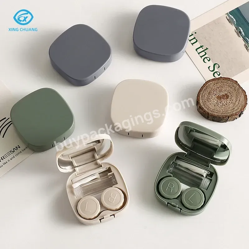 Factory Wholesale Contact Lens Packaging Support Custom Glasses Case Set Eyeglass Accessories Contact Lens Case