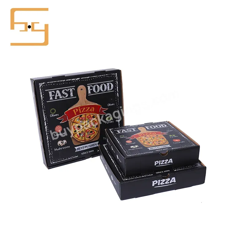 Factory Wholesale Custom Designed Food Boxes Corrugated Full Color Pizza Boxes