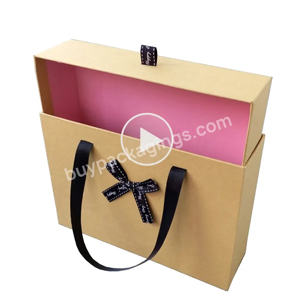 Fancy Drawer Box Packaging Quality Slipper Packaging Box Paper Underwear Packaging Box