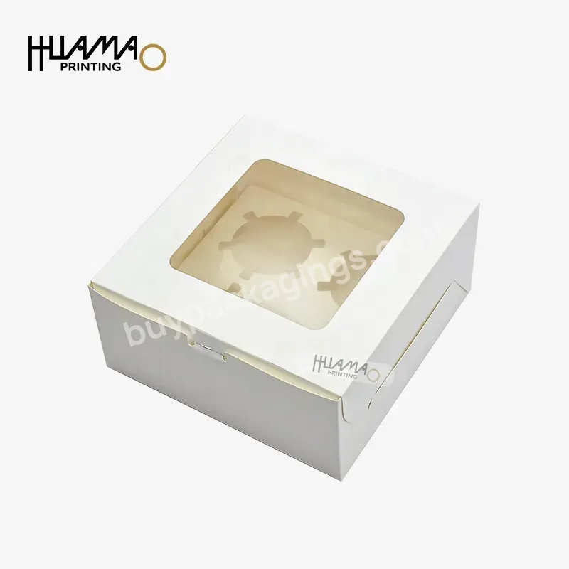 Fashion Attractive Design Paper Craft Box Tags Caixas De Papel Holographic White Stickers Luxury Brand Paper Bags Donut Box