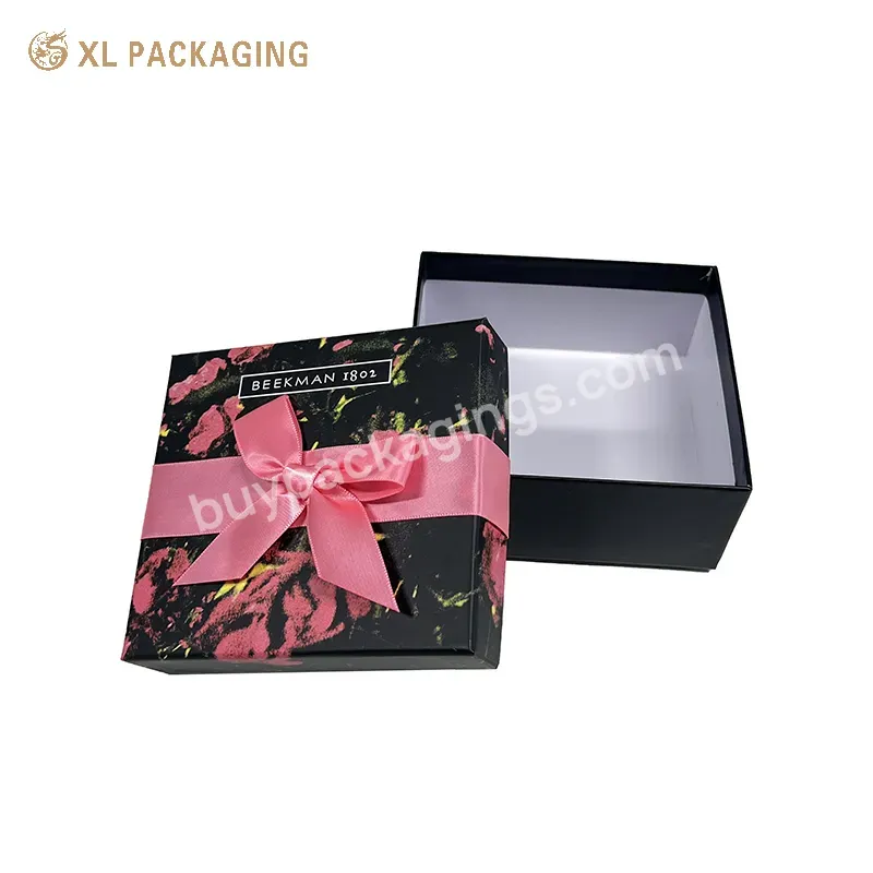 Fashion Cosmetic Box Skin Care Perfume Luxury Cosmetic Lid And Base Packaging Box For Logo