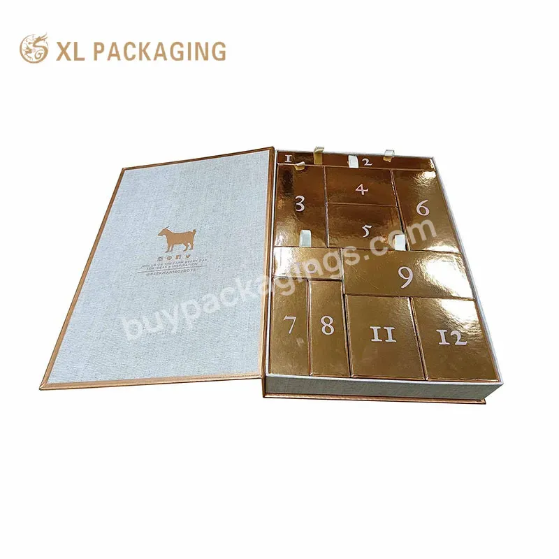 Fashion Popular Chocolate Cardboard Advent Calendar Magnetic Gift Box With Box