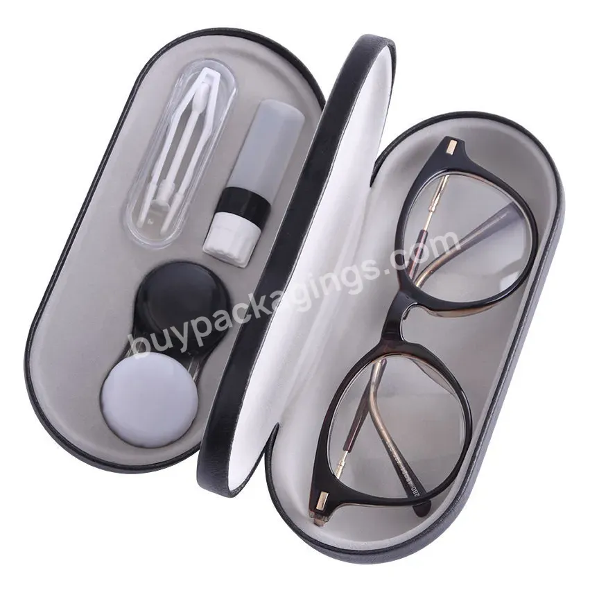 Fintie 2 In 1 Contact Lens Case And Eyeglasses Case Double Sided Portable Contact Lens Travel Case Contact Lens Solution