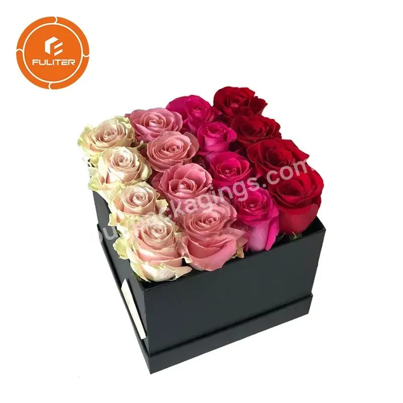 Florist Packaging Supplies Containers Boxes Square Floral Mailer Delivery Flower Box For Valentine's Day