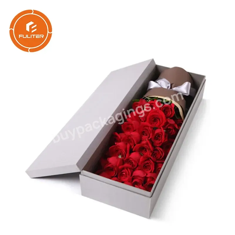 Florist Packaging Supplies Containers Boxes Square Floral Mailer Delivery Flower Box For Valentine's Day