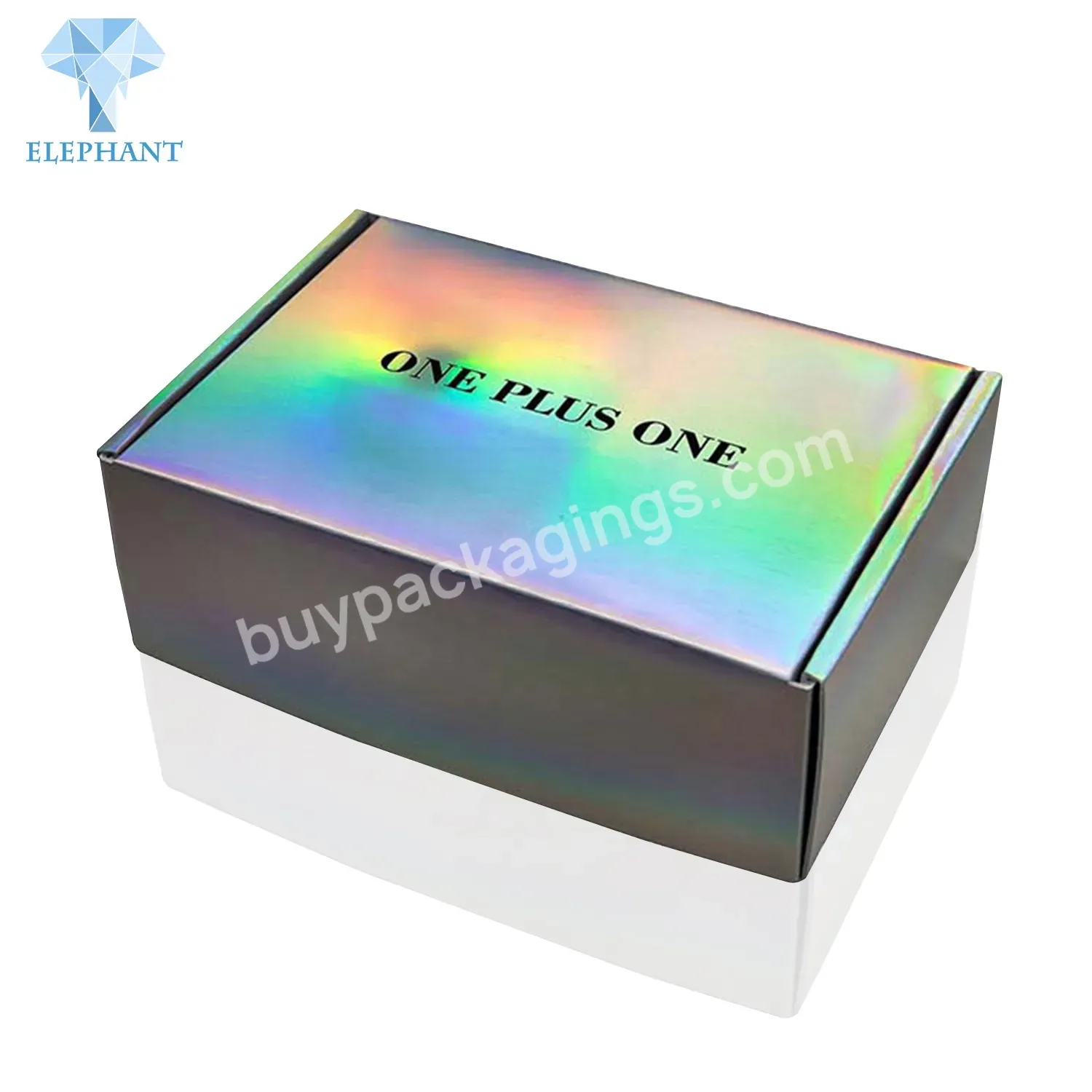 Foldable Recycled Subscription Custom Logo Luxury Holographic Gift Box Packaging