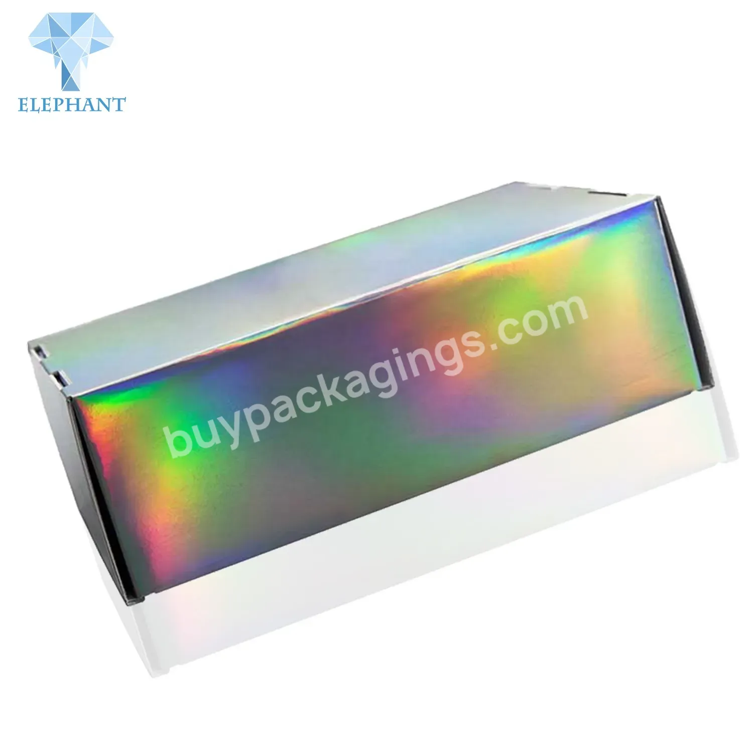 Foldable Recycled Subscription Custom Logo Luxury Holographic Gift Box Packaging