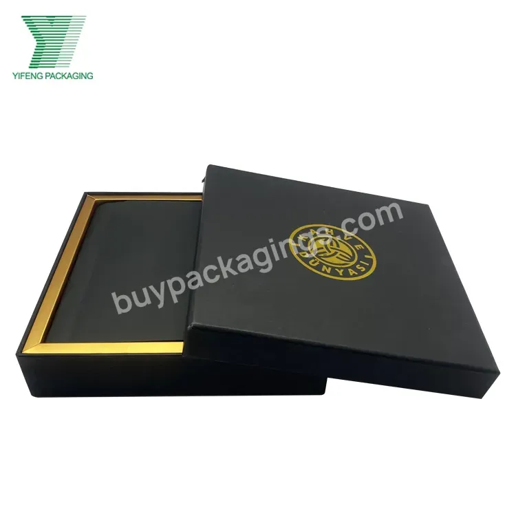 Food Grade Custom Logo Black Gold 25 Pcs Dividers Truffle Chocolate Packaging Paper Gift Boxes Luxury Black Bonbon Chocolate Box