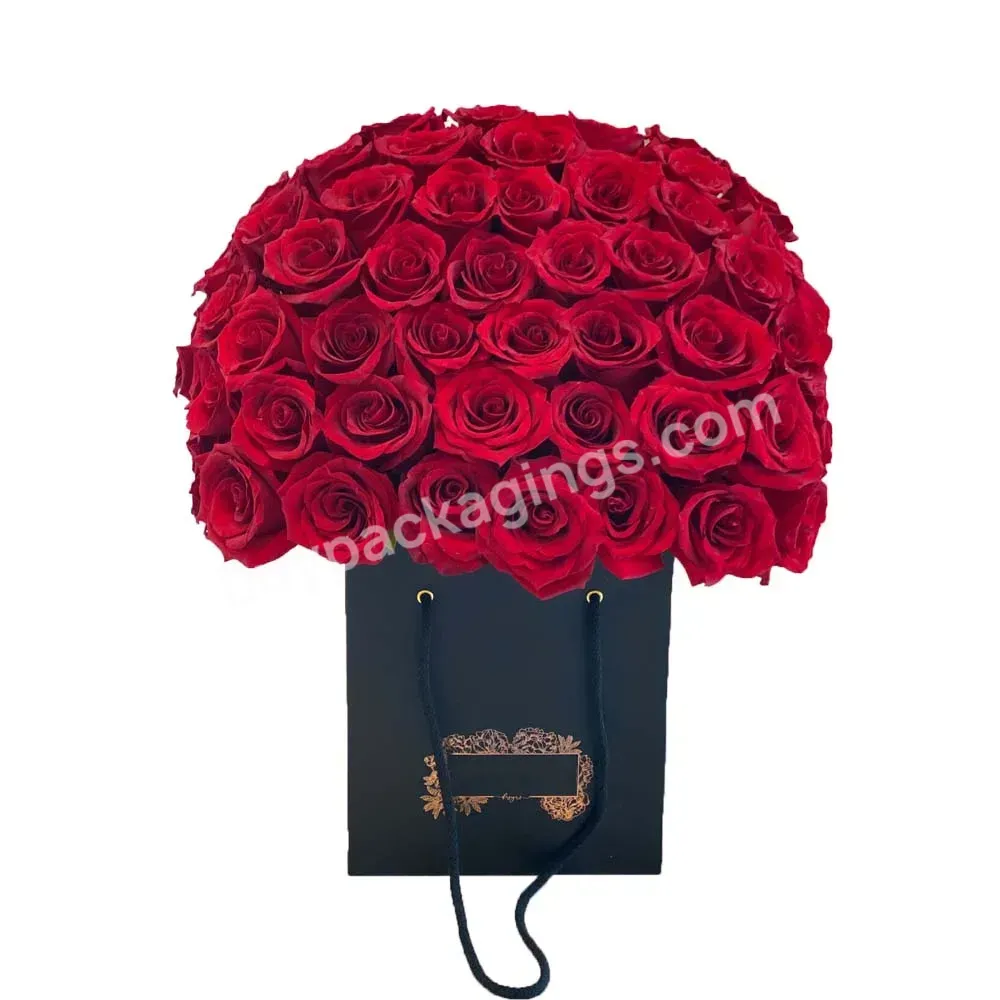 For Gift Clear Pvc Plastic Flower Straw Bouquet Paper Bags With Handle