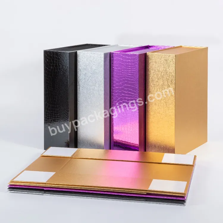 Free Design Custom Color Luxury Magnetic Closure Gift Box With Lids Ribbon For Gift Packaging