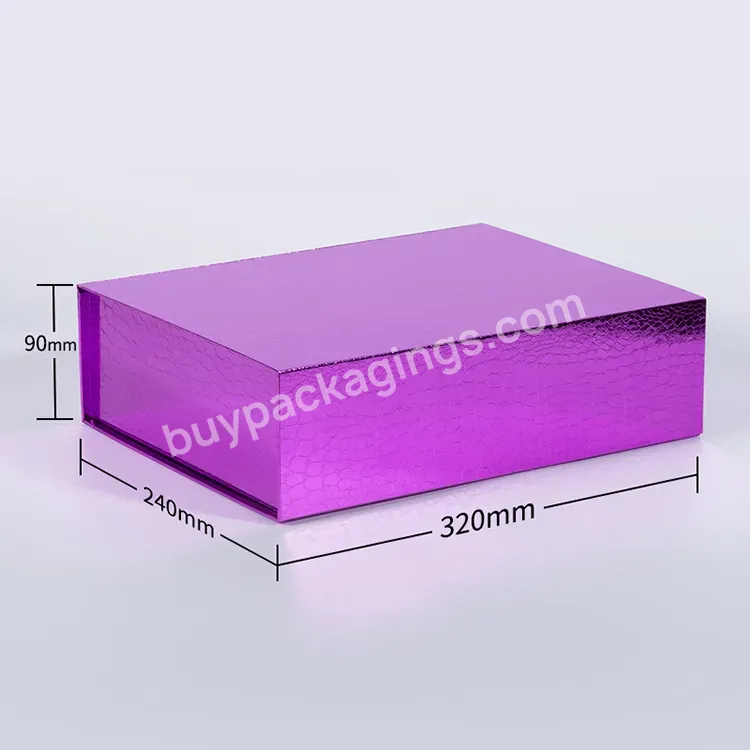 Free Design Custom Color Luxury Magnetic Closure Gift Box With Lids Ribbon For Gift Packaging