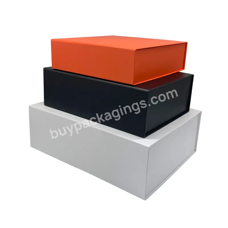 Free Design Luxury Custom Logo Foldable Magnet Book Shape Paper Gift Box Cardboard For Cosmetic
