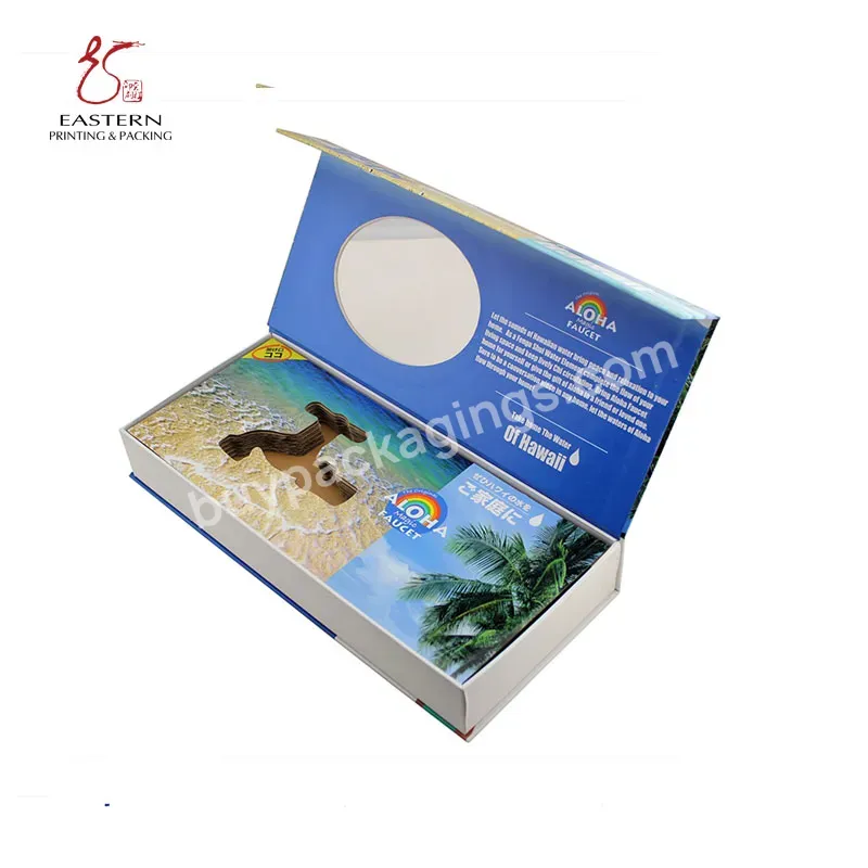 Free Design Make Up Beige Rigid Perfume Cardboard Wholesale Paper Luxury Cosmetic Magnetic Packaging Gift Box With Foam Insert