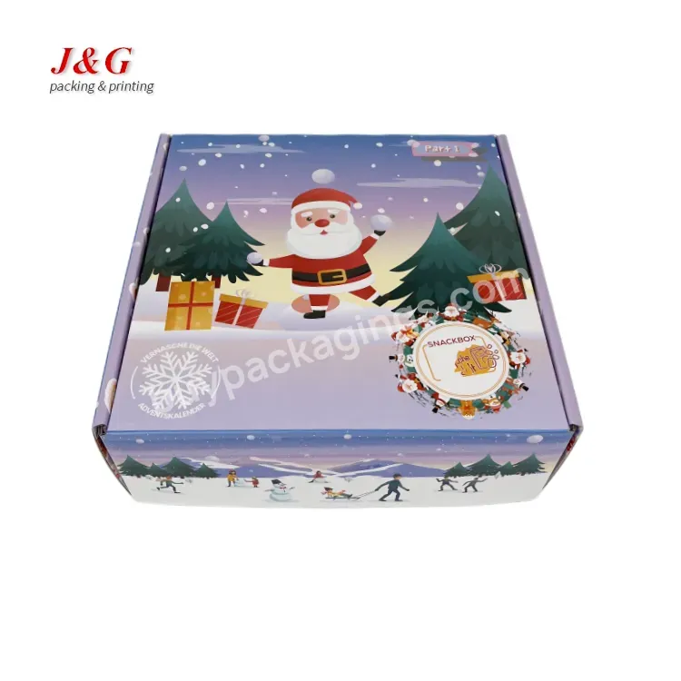 Free Design Manufacturer Full Printing Logo Christmas Carton Box Packaging For Gift