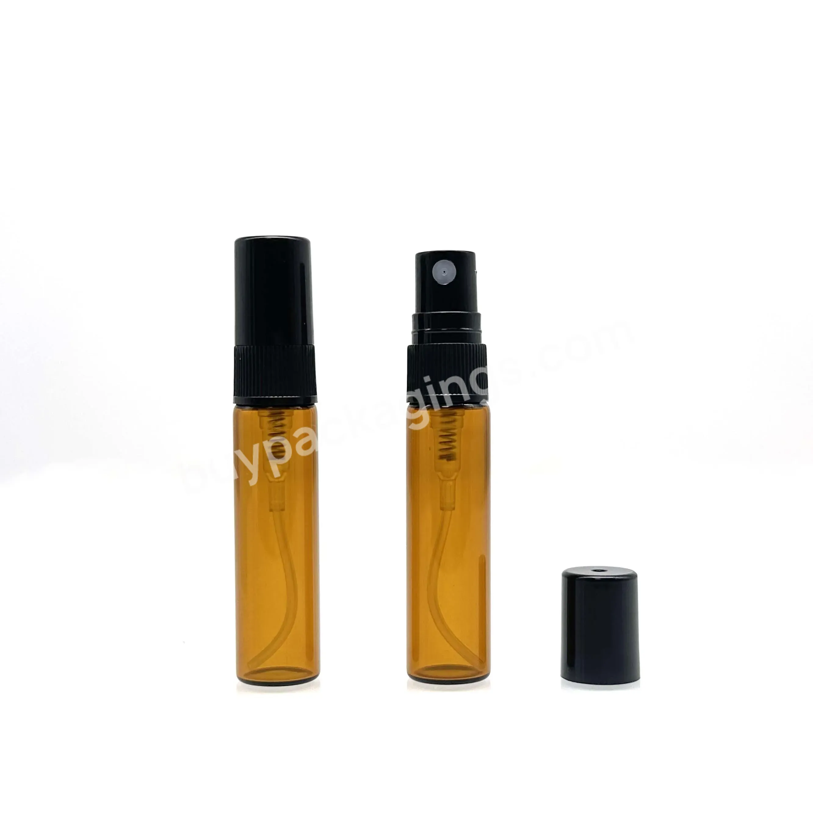 Free Sample Clear Tube Empty Vial 2ml 3ml 5ml 10ml Glass Perfume Spray Bottle