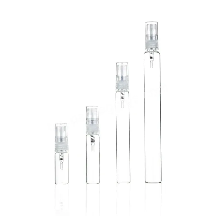 Free Sample Wholesale 5ml 8ml 10ml 15ml 20ml Custom Screw Clear Spray Glass Perfume Bottles