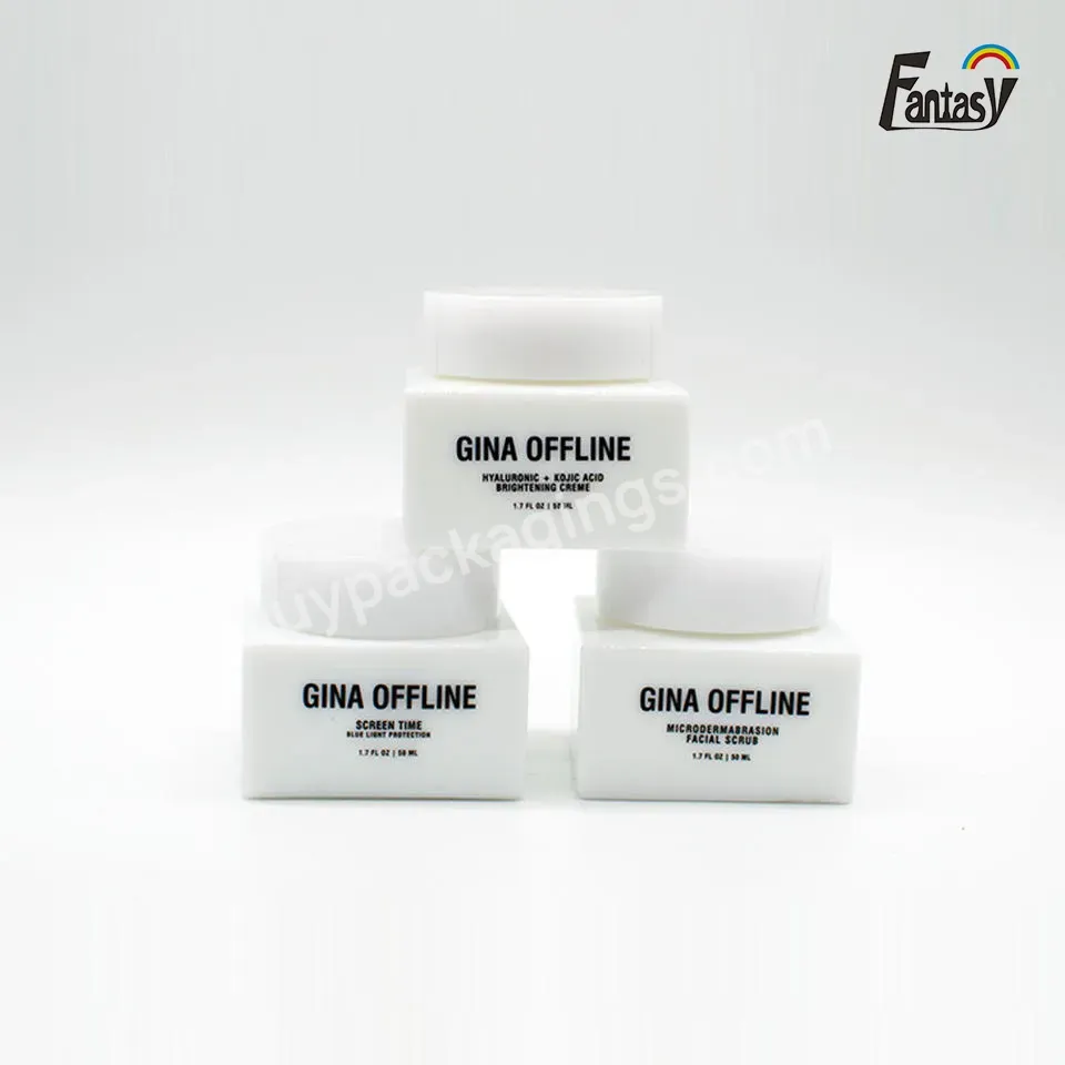 Free Sample Wholesale White 50g Empty Face Cream Jars