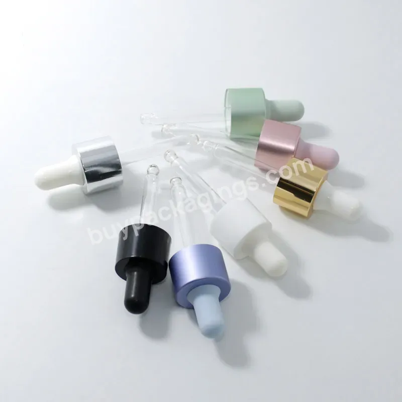 Frosted Flat Shoulder Colorful Glass Dropper Bottle Skincare Cosmetic Container 1oz Empty Serums Bottle With Dropper