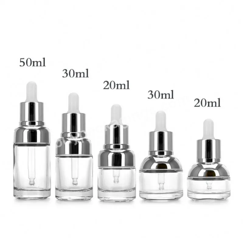 Fts 20ml Gold Shoulder Sleeve Bottle 30ml Serum Bottle 50ml Aromatherapy Dropper Bottle