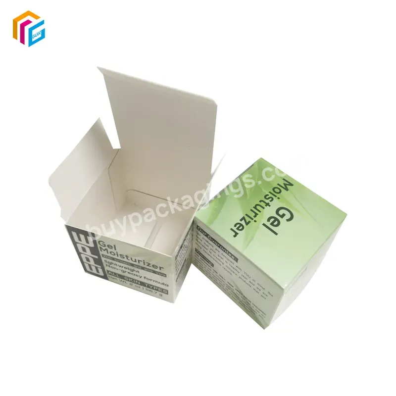 Glossy Free Sample Custom Paper Packaging Box Full Color Printing Wholesale Cosmetic Makeup Cardboard Box