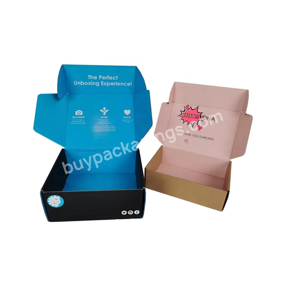 Golden Supplier Colorful Design Shipping Boxes Custom Printed Packaging Cardboard Paper Mailer Box