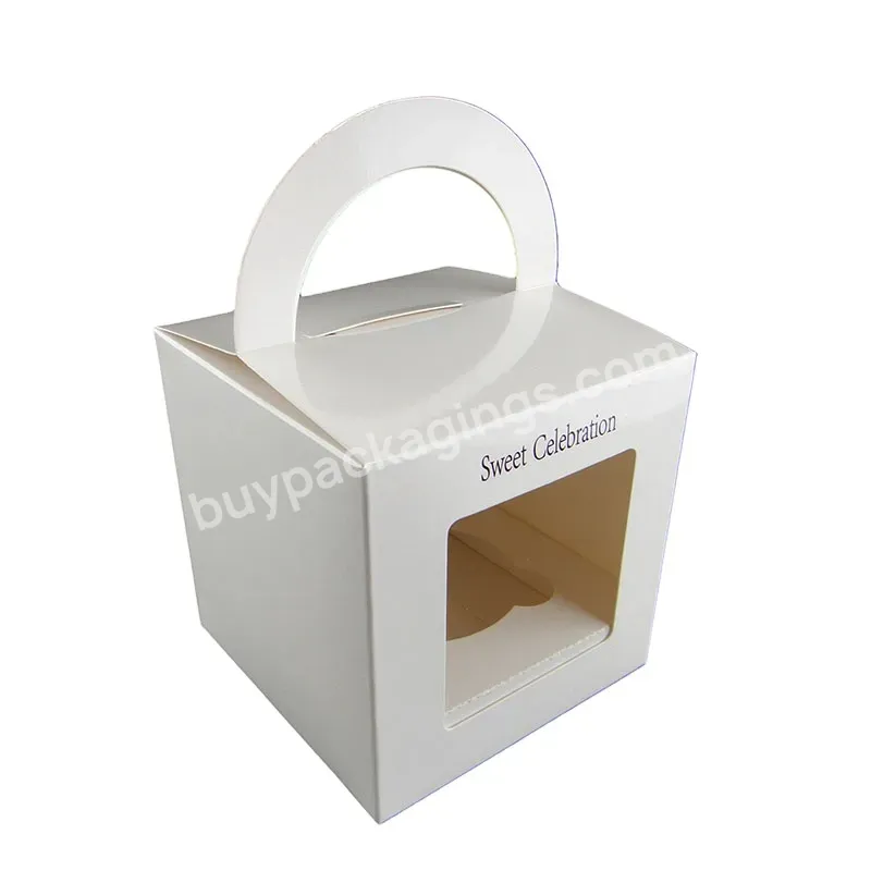 Good Design Printing Color Folding Packaging Cake Box Folding Cup Cake Food Paper Packaging Box