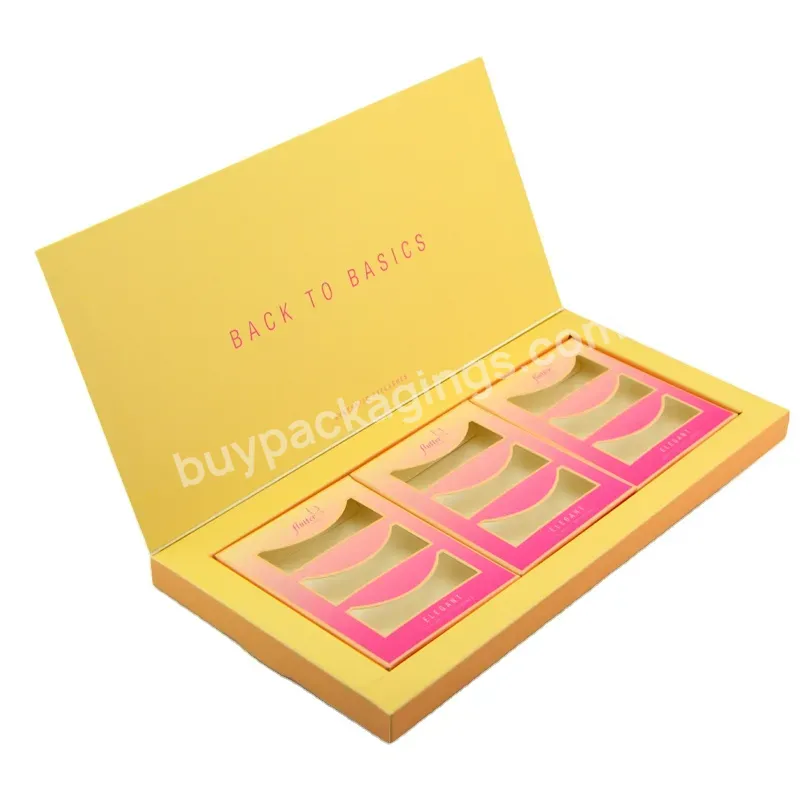 Good Printing Eyelash Vendor Customized Magnetic Box Packaging Eye Lash Cosmetic Paper Box With Paper Insert