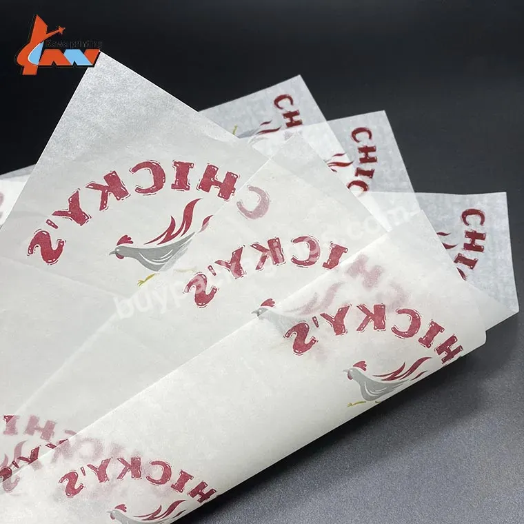 Greaseproof Burger Food Wrapping Deli Wrap Paper - Buy Water Proof Wrapping Paper,Grease Proof Food Packing Wax Paper,Grease Proof Wax Paper Sheets With Logo.