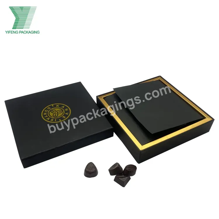 Guangzhou Factory Custom Luxury Design High Quality Paper Gift Box With Dividers Food Candy Box Chocolate Packing Box