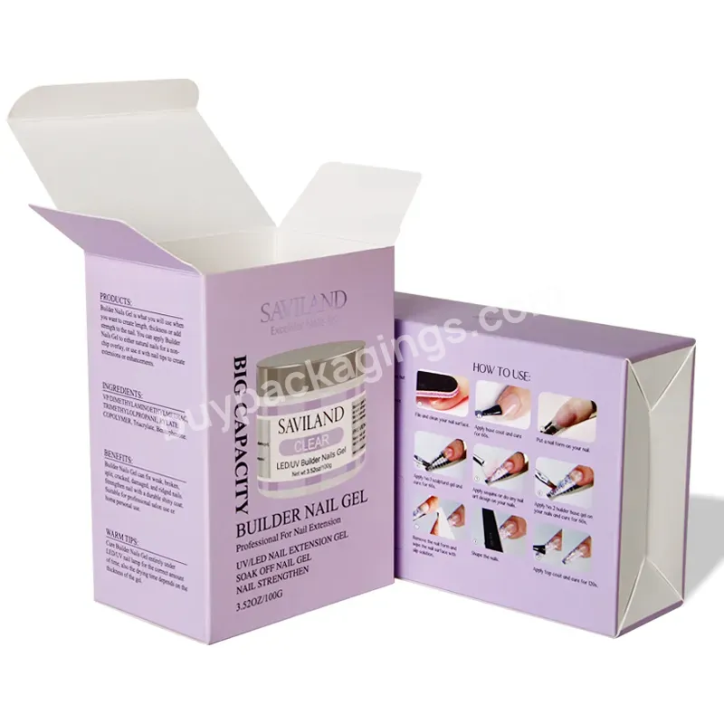 Guangzhou Zhenxiong Best Quality Custom Folding Carton Packaging Printing Paper Box Cosmetic Box For Nail Polish Oil
