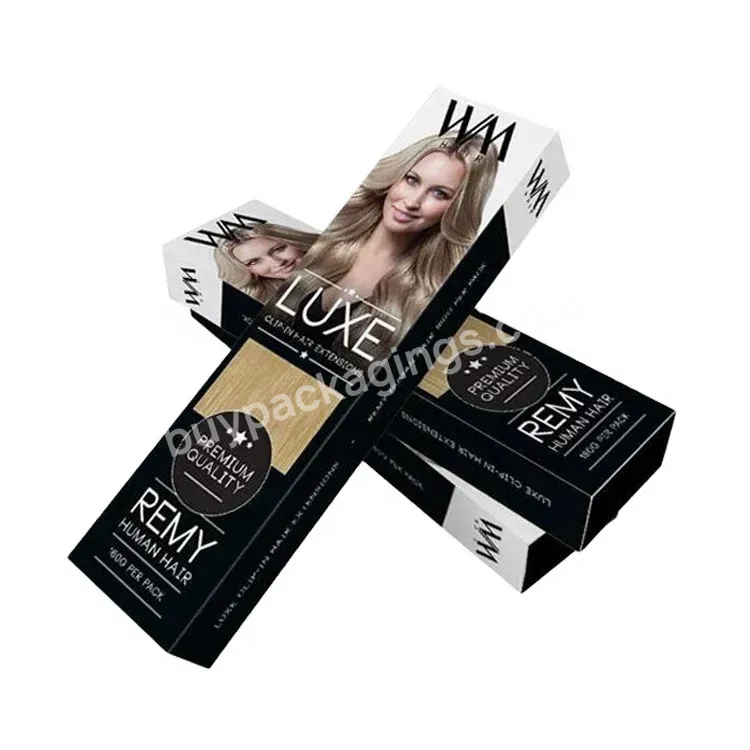 Hair Extension Packaging Box With Window/packaging Box For Hair Extensions/hair Extension Boxes