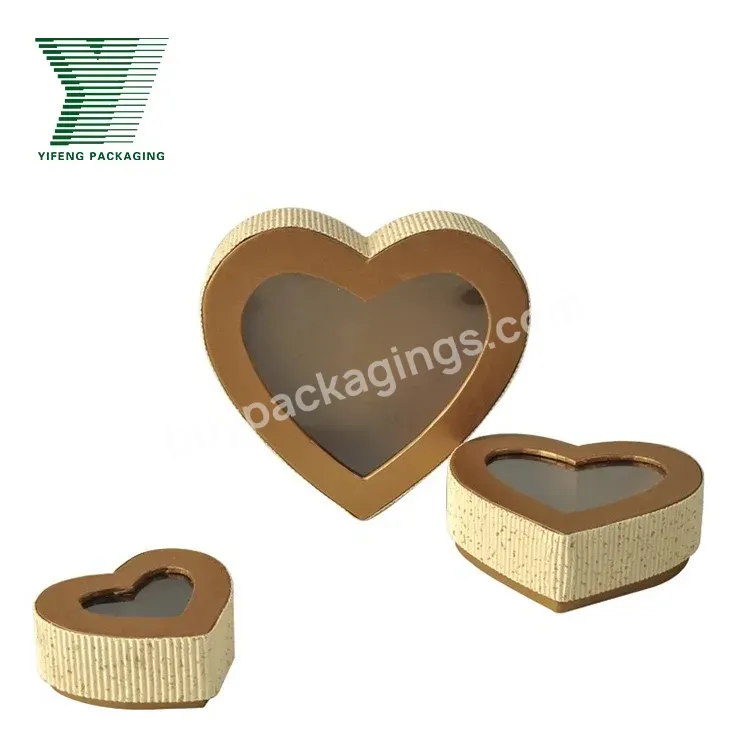 Heart Shaped Chocolate Box Custom Special Shape Gift Box With Pvc Transparent Window Packaging Biscuits Candy Gift Boxes - Buy Customized Special Shape Gift Box Chocolate Box With Pvc Transparent Window,Handmade Custom Paper Box Heart Shaped Chocolat