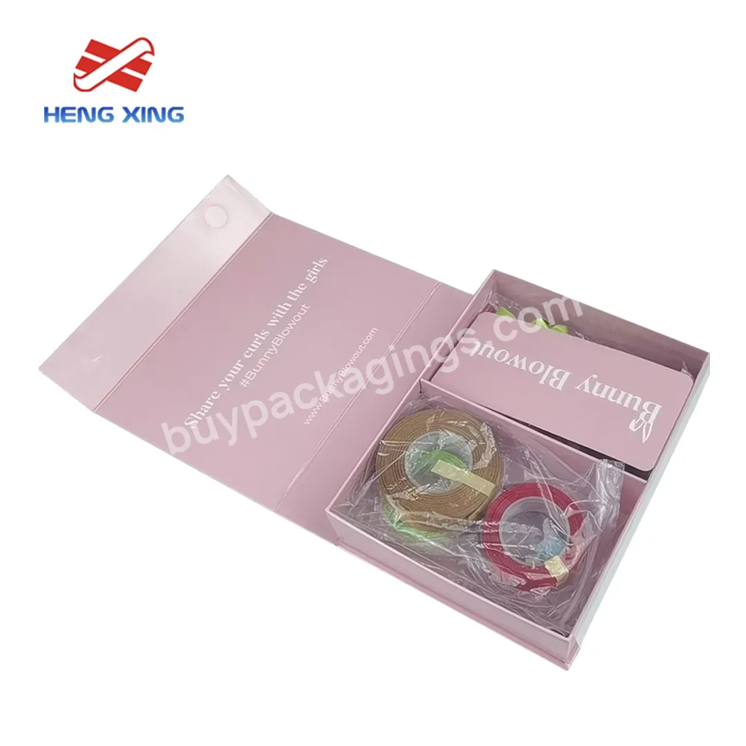 Hengxing 100% Manufacturer Wedding Sketch Group Ivory Gift Box Magnetic Closure For Luxury Packaging Fold Sturdy Storage Box