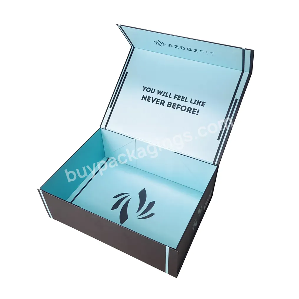 Hengxing Custom Branding Rectangular Matte Black Magnetic Closure Paper Gift Box Packaging With Lid