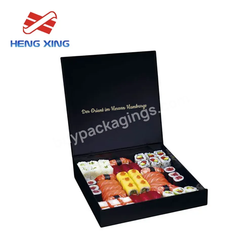 Hengxing Customized Luxury Custom Logo Printing Food Grade Paper Candy Gift Sushi Takeaway Box