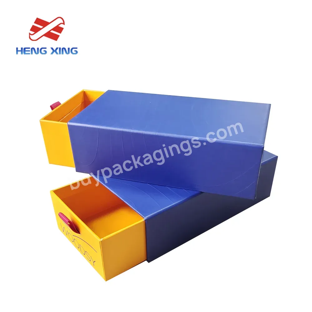 Hengxing Luxury Custom Design Drawer Box Packaging Recyclable Paper Gift Box Printed