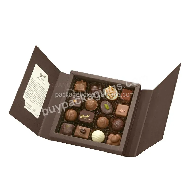 High End Black Special Paper Dubai Chocolate Gift Box,Empty Chocolate Gift Box With Paper Insert
