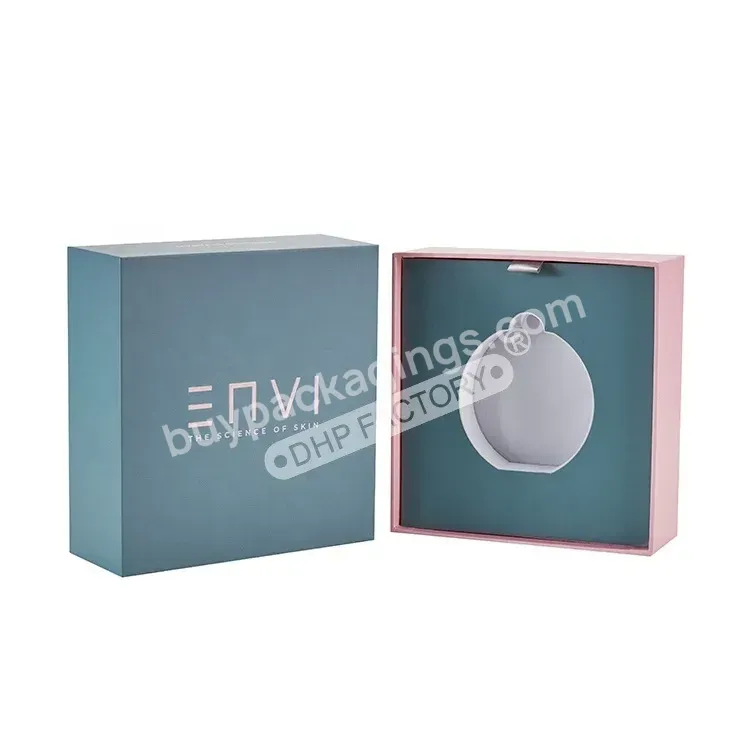 High-end Custom Printing Rose Gold Logo Beauty Skin Care Cosmetics Makeup Set Luxury Rigid Cardboard Packaging Paper Gift Box