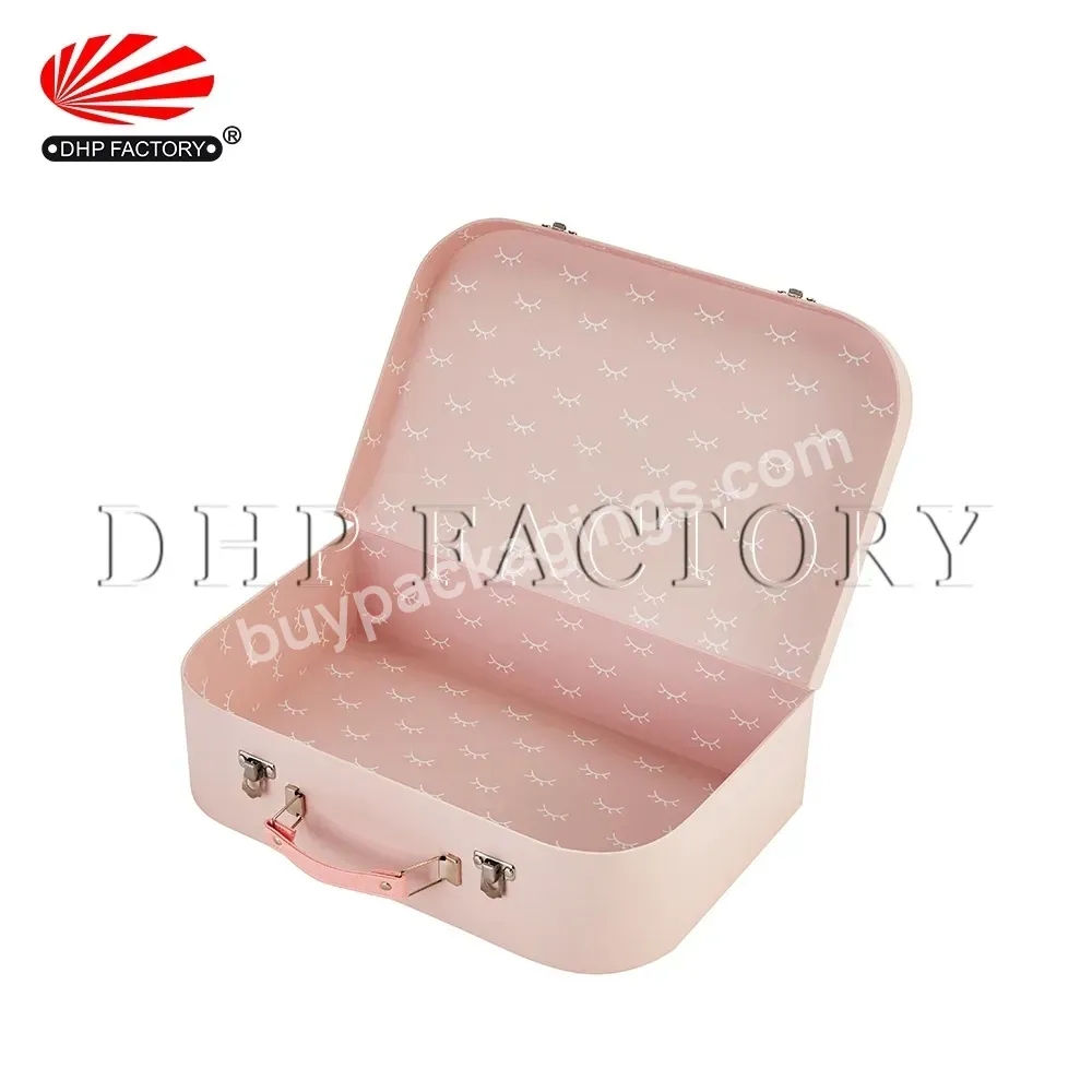 High End Household Wholesale Custom Logo Super Dolls Paper Packaging Mini Suitcase Gift Boxes For Toys