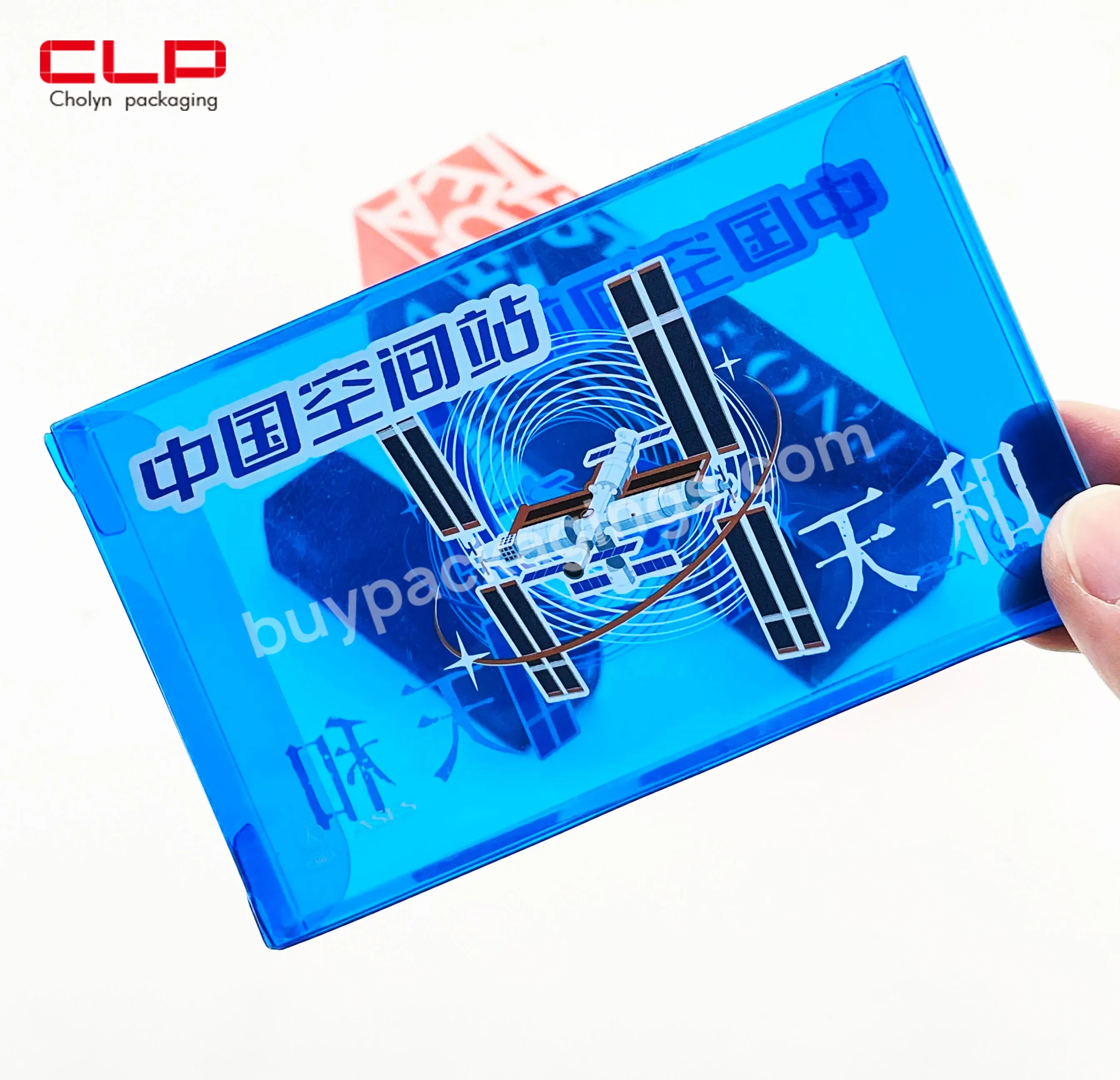 High Frequency Gold/silver Stamping Plastic Card Pvc With Clear Window Custom Pet Clear Box