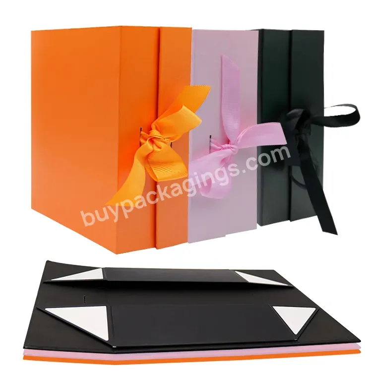 High-level Folding Box For Format Dresses And Luxury Gifts With Bandage Free Customized Printing Design