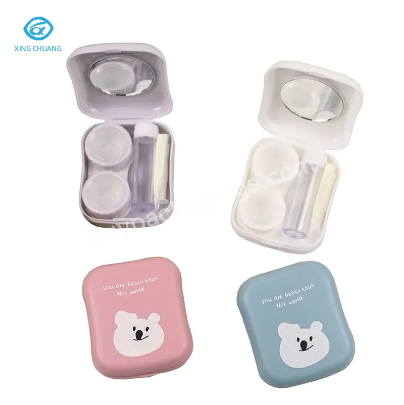 High Quality Colorful Contact Lens Case Kit Oxysept Contact Lens Round Fashion Case For Contact Lenses - Buy Contact Lens Case Kit,High-end Customization Contact Lenses Cases Custom Acrylic Contact Lens Case Contact Lenses Travel Case,Contact Lens Ac