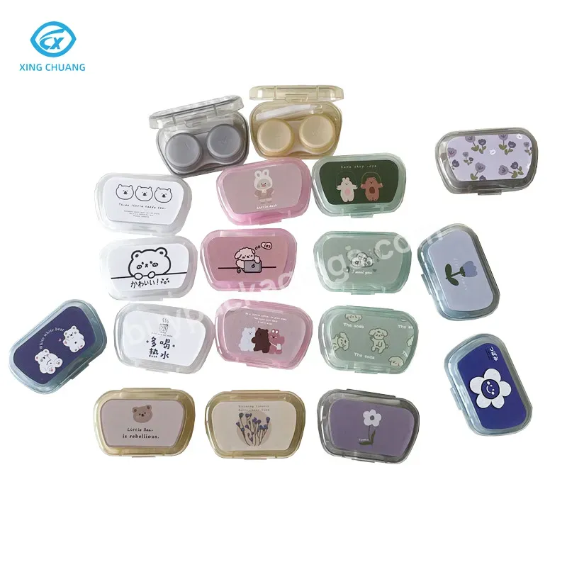 High Quality Contact Lens Case Simple And Lovely Contact Lens Companion Box Portable Storage Care Double Box - Buy High Quality Contact Lens Case Simple And Lovely,Portable Storage Care Double Box,High Quality Contact Lens Case Simple And Lovely Cont