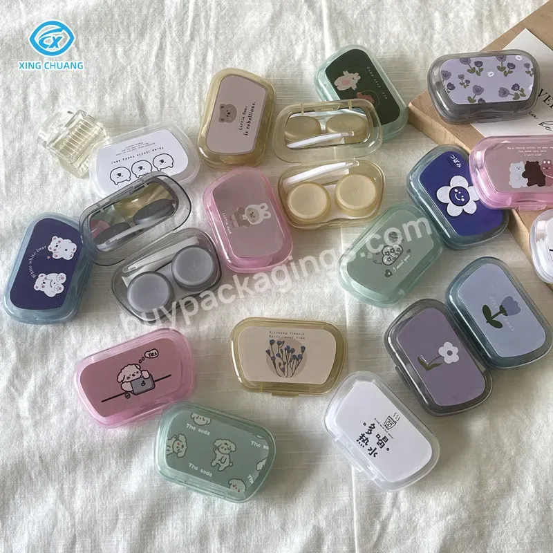 High Quality Contact Lens Case Simple And Lovely Contact Lens Companion Box Portable Storage Care Double Box - Buy High Quality Contact Lens Case Simple And Lovely,Portable Storage Care Double Box,High Quality Contact Lens Case Simple And Lovely Cont