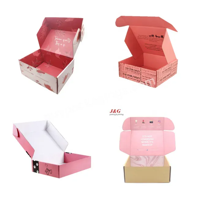 High Quality Cosmetic Paper Packaging Boxes Corrugated Mailer Shipping Boxes Printed Mailer Boxes Custom Logo