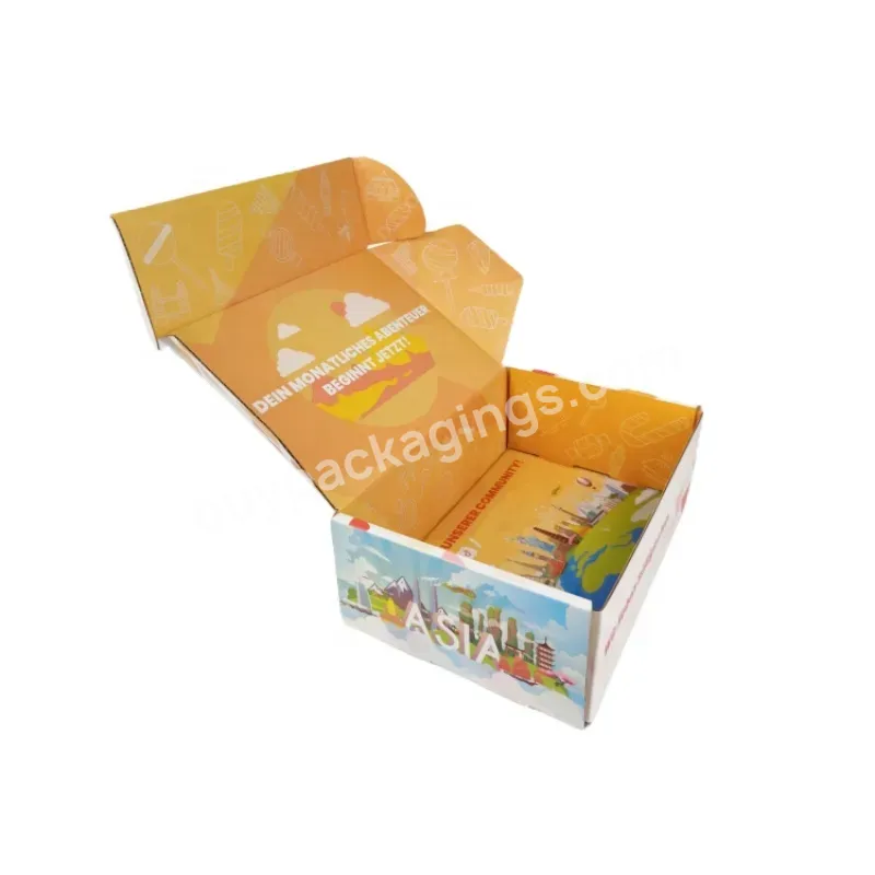 High Quality Custom Size Corrugated Cardboard Cloth Packaging Mailer Box For Monthly Subscription Gifts Box