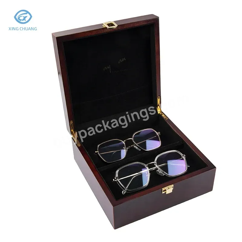 High Quality Customized Optical Accessories Wooden Sunglasses Box Display Wooden Box Wooden Sunglasses Packaging