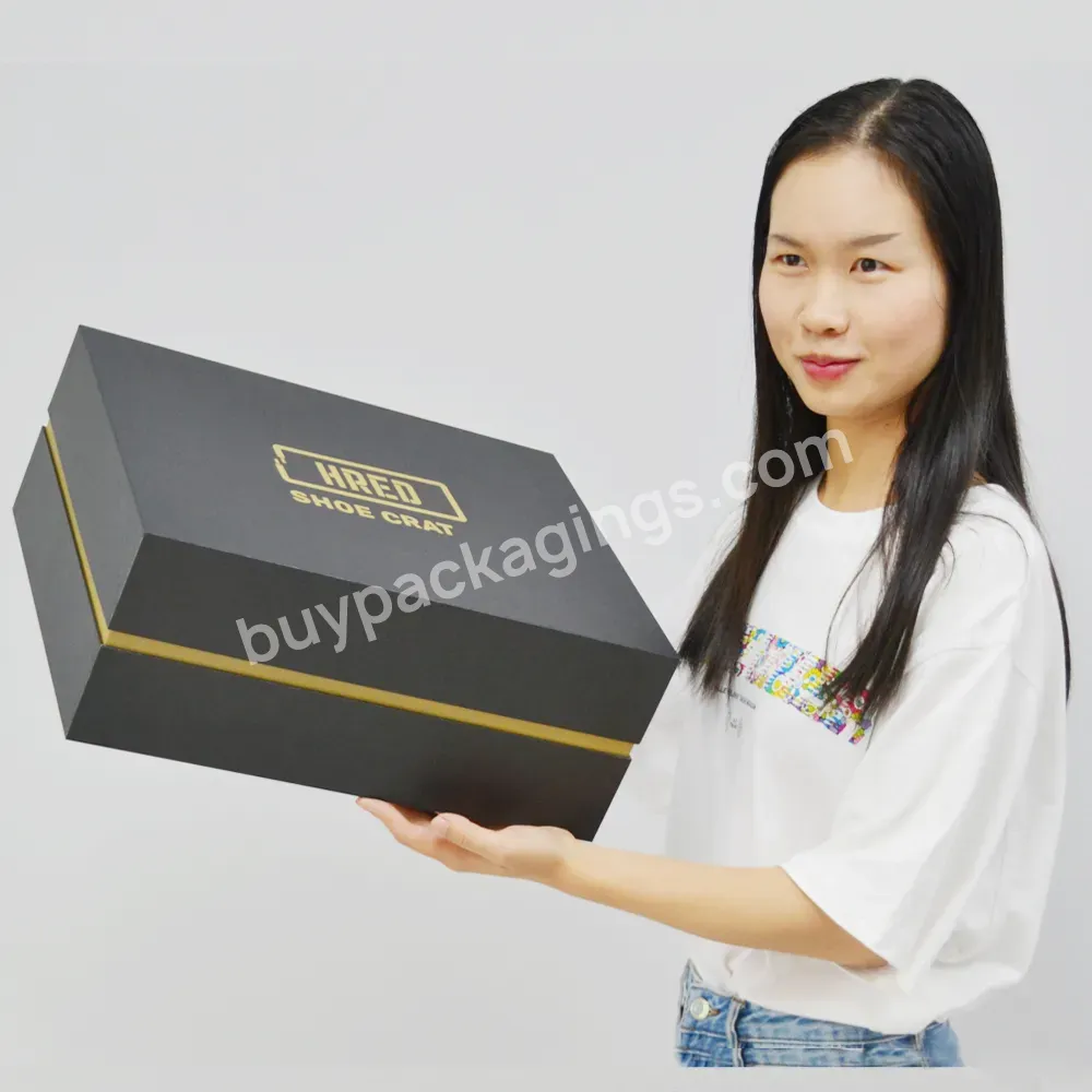 High Quality Factory Price Bai Wo Black Make Up Cosmetic Clothing Paper Gift Packaging Box