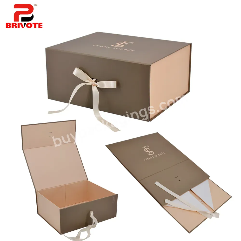High Quality Factory Price Bai Wo Black Make Up Cosmetic Clothing Paper Gift Packaging Box