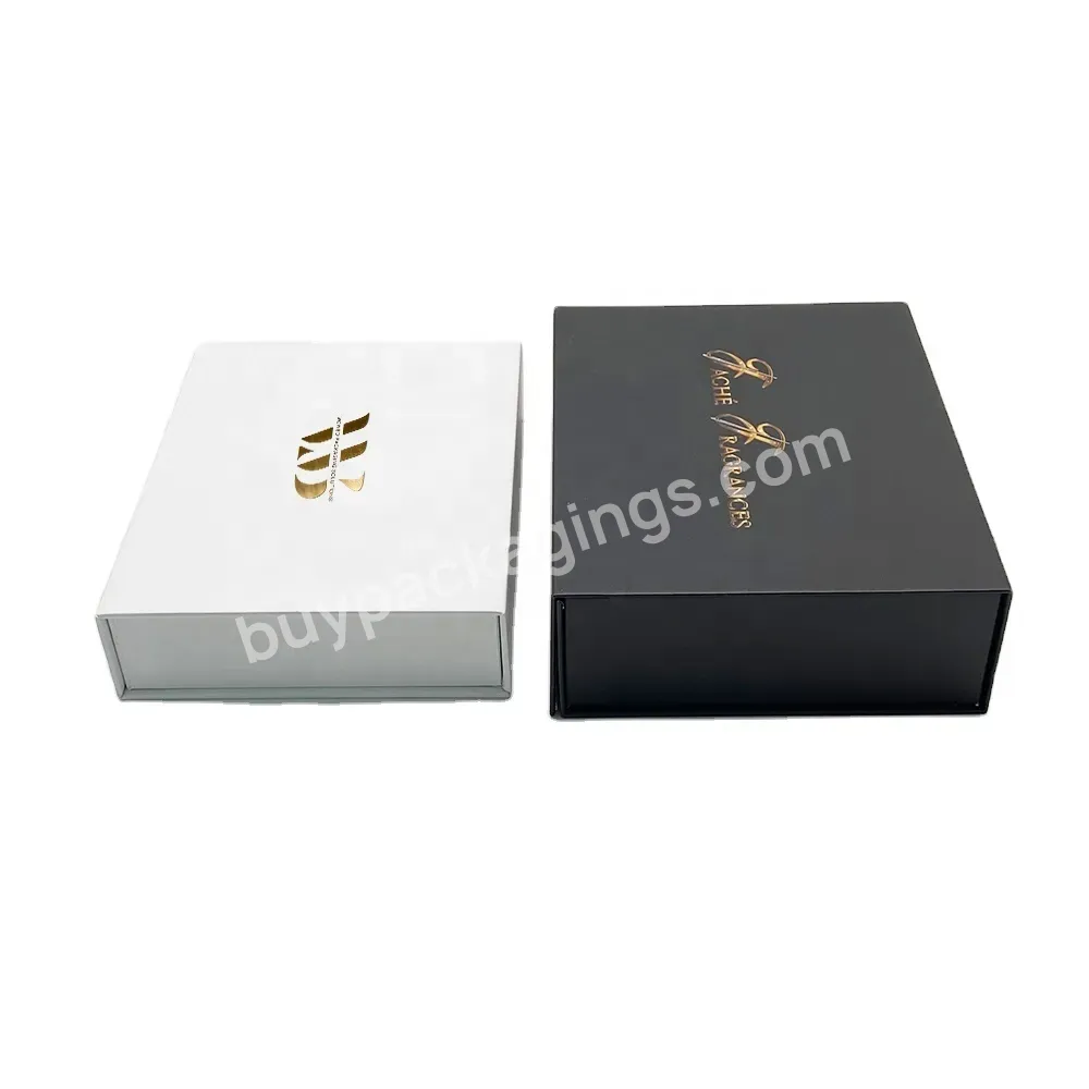 High Quality Full Printing Customized Logo Printing Rectangle Black Magnetic Gift Box For Anklet Packaging With Insert